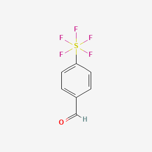4-(Pentafluorosulfanyl)benzaldehyde chemical structure (CAS 401892-84-0)