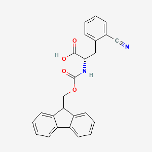 Fmoc-Phe(2-CN)-OH chemical structure (CAS 401933-16-2)