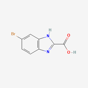 5-Bromo-1H-benzo[d]imidazole-2-carboxylic acid chemical structure (CAS 40197-20-4)