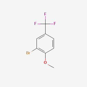 2-Bromo-1-methoxy-4-(trifluoromethyl)benzene chemical structure (CAS 402-10-8)
