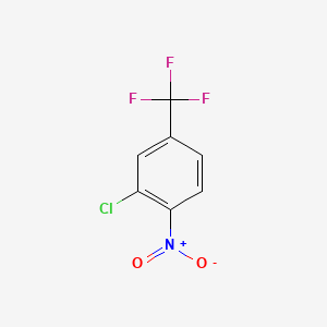 2-Chloro-1-nitro-4-(trifluoromethyl)benzene chemical structure (CAS 402-11-9)
