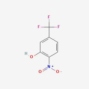 2-Nitro-5-(trifluoromethyl)phenol chemical structure (CAS 402-17-5)