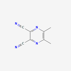 5,6-Dimethylpyrazine-2,3-dicarbonitrile chemical structure (CAS 40227-17-6)