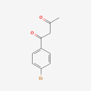 1-(4-Bromophenyl)butane-1,3-dione chemical structure (CAS 4023-81-8)