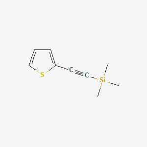 Trimethyl(thiophen-2-ylethynyl)silane chemical structure (CAS 40231-03-6)