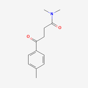 N,N-Dimethyl-4-oxo-4-(p-tolyl)butanamide chemical structure (CAS 402470-91-1)