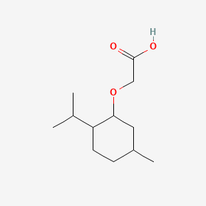 2-(((1R,2S,5R)-2-Isopropyl-5-methylcyclohexyl)oxy)acetic acid chemical structure (CAS 40248-63-3)