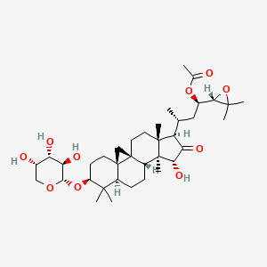 Acetylcimigenol 3-o-alpha-l-arabinopyranside chemical structure (CAS 402513-88-6)