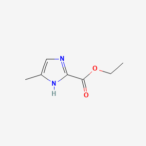 Ethyl 4-methyl-1H-imidazole-2-carboxylate chemical structure (CAS 40253-44-9)