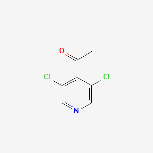 1-(3,5-Dichloropyridin-4-yl)ethan-1-one chemical structure (CAS 402561-66-4)