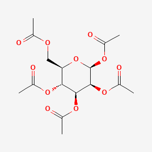 (2S,3S,4S,5R,6R)-6-(Acetoxymethyl)tetrahydro-2H-pyran-2,3,4,5-tetrayl tetraacetate chemical structure (CAS 4026-35-1)