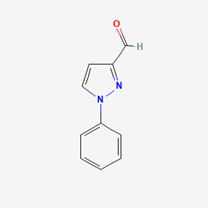 1-Phenyl-1H-pyrazole-3-carbaldehyde chemical structure (CAS 40261-59-4)
