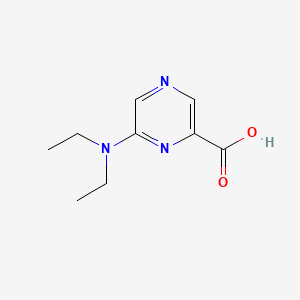 6-(Diethylamino)pyrazine-2-carboxylic acid chemical structure (CAS 40262-58-6)