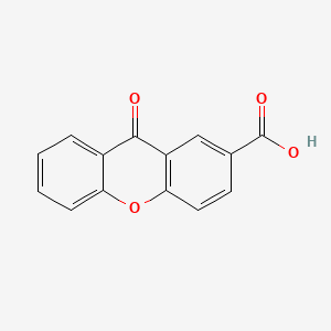 9-Oxo-9H-xanthene-2-carboxylic acid chemical structure (CAS 40274-67-7)