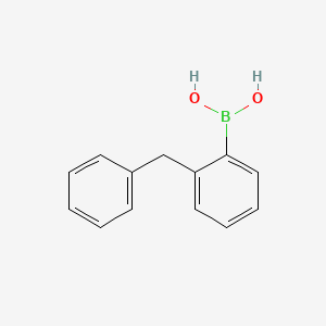 (2-Benzylphenyl)boronic acid chemical structure (CAS 40276-63-9)