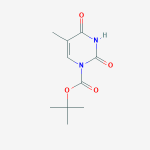 tert-Butyl 5-methyl-2,4-dioxo-3,4-dihydropyrimidine-1(2H)-carboxylate chemical structure (CAS 402848-98-0)