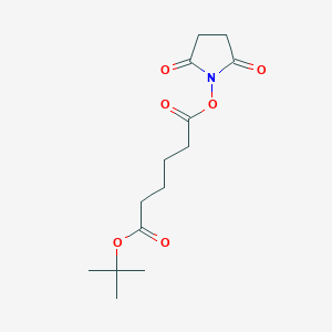 tert-Butyl (2,5-dioxopyrrolidin-1-yl) adipate chemical structure (CAS 402958-62-7)