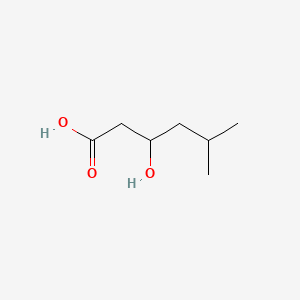 3-Hydroxy-5-methylhexanoic acid chemical structure (CAS 40309-49-7)