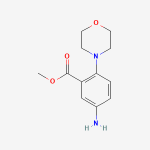 Methyl 5-amino-2-morpholinobenzoate chemical structure (CAS 4031-84-9)