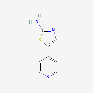 5-(Pyridin-4-yl)thiazol-2-amine chemical structure (CAS 40353-55-7)