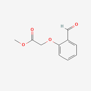 Methyl 2-(2-formylphenoxy)acetate chemical structure (CAS 40359-34-0)