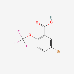 5-Bromo-2-(trifluoromethoxy)benzoic acid chemical structure (CAS 403646-47-9)