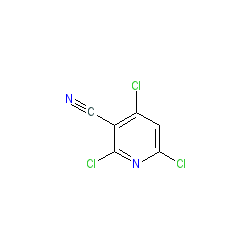 2,4,6-Trichloronicotinonitrile chemical structure (CAS 40381-91-7)