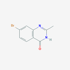 7-Bromo-2-methylquinazolin-4(3H)-one chemical structure (CAS 403850-89-5)