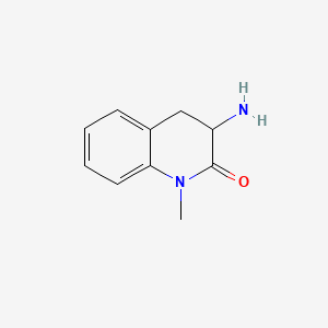 3-Amino-1-methyl-3,4-dihydroquinolin-2(1H)-one chemical structure (CAS 403860-64-0)