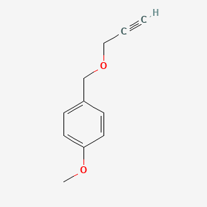1-Methoxy-4-((prop-2-yn-1-yloxy)methyl)benzene chemical structure (CAS 4039-83-2)