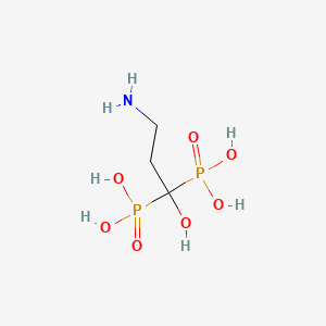 (3-Amino-1-hydroxypropane-1,1-diyl)bis(phosphonic acid) chemical structure (CAS 40391-99-9)