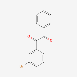 1-(3-Bromophenyl)-2-phenylethane-1,2-dione chemical structure (CAS 40396-54-1)