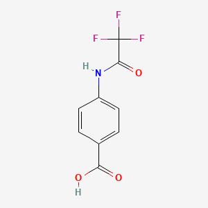 4-(2,2,2-Trifluoroacetamido)benzoic acid chemical structure (CAS 404-26-2)