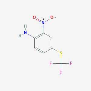 2-Nitro-4-((trifluoromethyl)thio)aniline chemical structure (CAS 404-74-0)