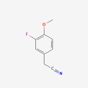 3-Fluoro-4-methoxylphenylacetonitrile chemical structure (CAS 404-90-0)
