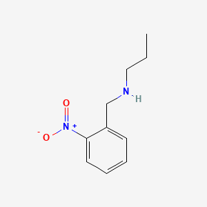 N-(2-Nitrobenzyl)propan-1-amine chemical structure (CAS 404029-36-3)