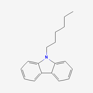 9-Hexyl-9H-carbazole chemical structure (CAS 4041-21-8)