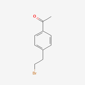 1-(4-(2-Bromoethyl)phenyl)ethanone chemical structure (CAS 40422-73-9)