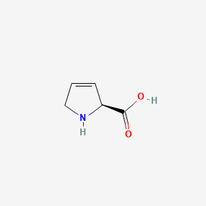 (S)-2,5-Dihydro-1H-pyrrole-2-carboxylic acid chemical structure (CAS 4043-88-3)