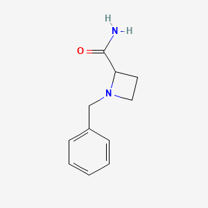 1-Benzylazetidine-2-carboxamide chemical structure (CAS 40432-40-4)