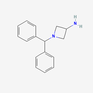 3-Amino-1-(diphenylmethyl)azetidine chemical structure (CAS 40432-52-8)