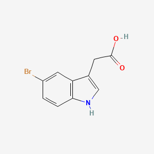 2-(5-Bromo-1H-indol-3-yl)acetic acid chemical structure (CAS 40432-84-6)