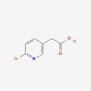 2-(6-Bromopyridin-3-yl)acetic acid chemical structure (CAS 404361-76-8)