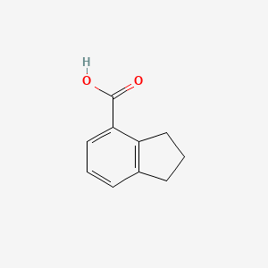 2,3-Dihydro-1H-indene-4-carboxylic acid chemical structure (CAS 4044-54-6)