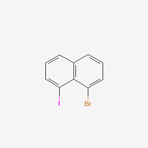 1-Bromo-8-iodonaphthalene chemical structure (CAS 4044-58-0)