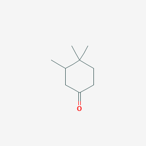 3,4,4-Trimethylcyclohexan-1-one chemical structure (CAS 40441-35-8)