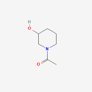 1-(3-Hydroxypiperidin-1-yl)ethanone chemical structure (CAS 4045-27-6)