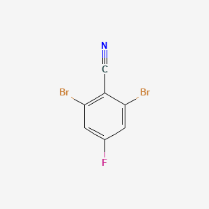 2,6-Dibromo-4-fluorobenzonitrile chemical structure (CAS 404928-18-3)