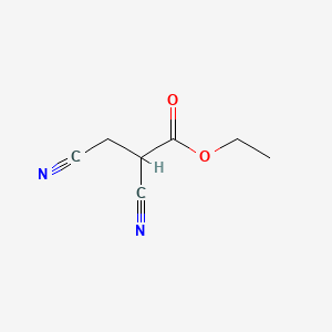 Ethyl 2,3-dicyanopropanoate chemical structure (CAS 40497-11-8)