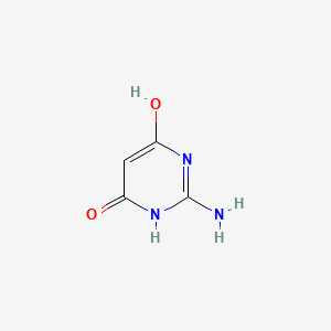2-Aminopyrimidine-4,6-diol chemical structure (CAS 40497-31-2)
